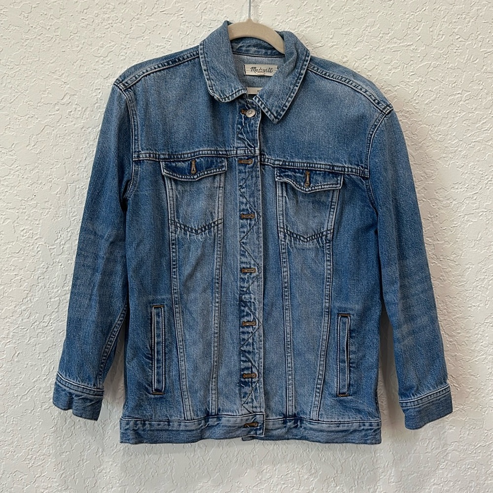 COPY - 💙🩵The Oversized Jean Jacket in Kelson Wash🩵💙